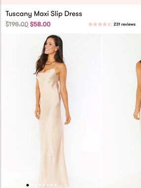 Show Me Your MuMu Champagne Slip Maxi Dress